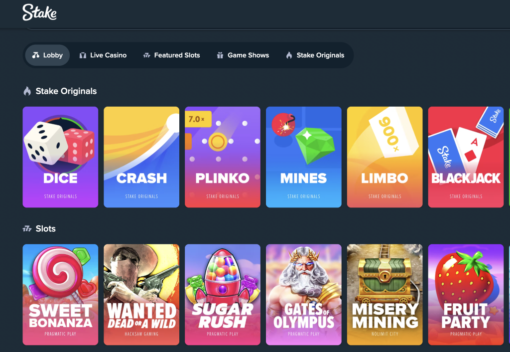 stake casino play online